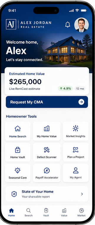 Michael Jones Homes branded homeowner app